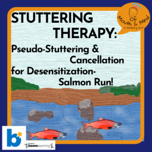 cover image for stuttering therapy activity