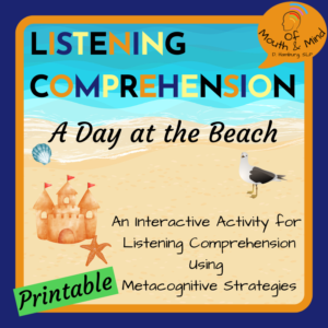 Printable listening comprehension resource